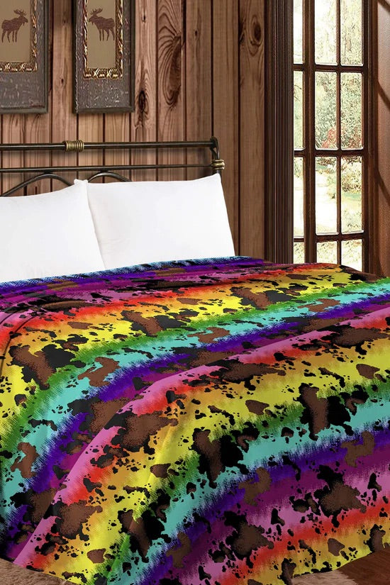 Western Design Queen Size, THIN THROW BLANKET