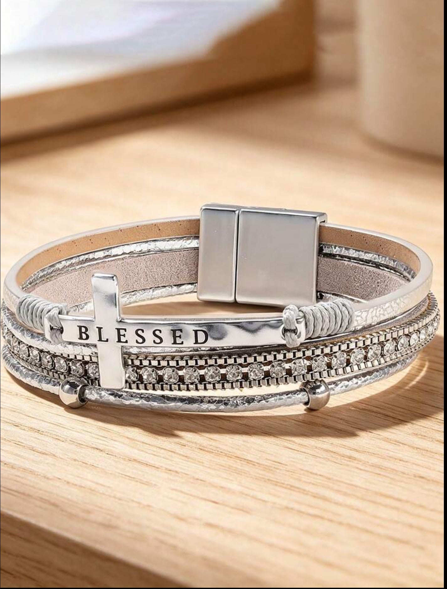 Blessed Cross Magnetic Bracelet