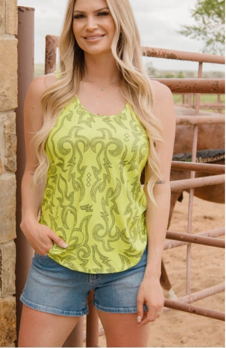 Light It Up Whipstitch Tank Top