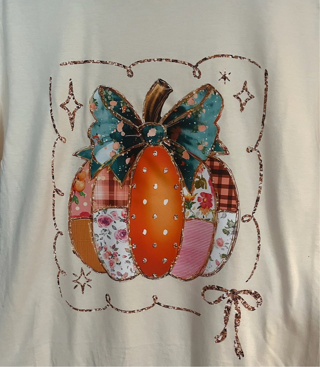 Patchwork Pumpkin Graphic Tee