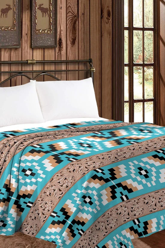 PIXEL AZTEC TWIN MIA - HEAVY THROW BLANKET