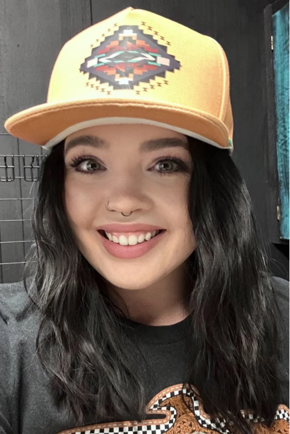 Mustard Aztec Cap