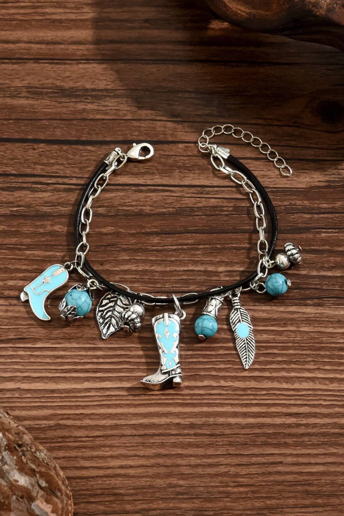 Minimalist Multi-Element Boot Charm Bracelet