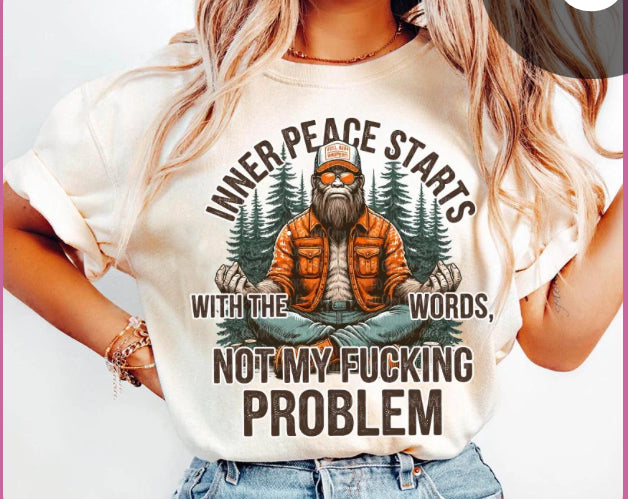 Inner Peace Big Foot Graphic Tee