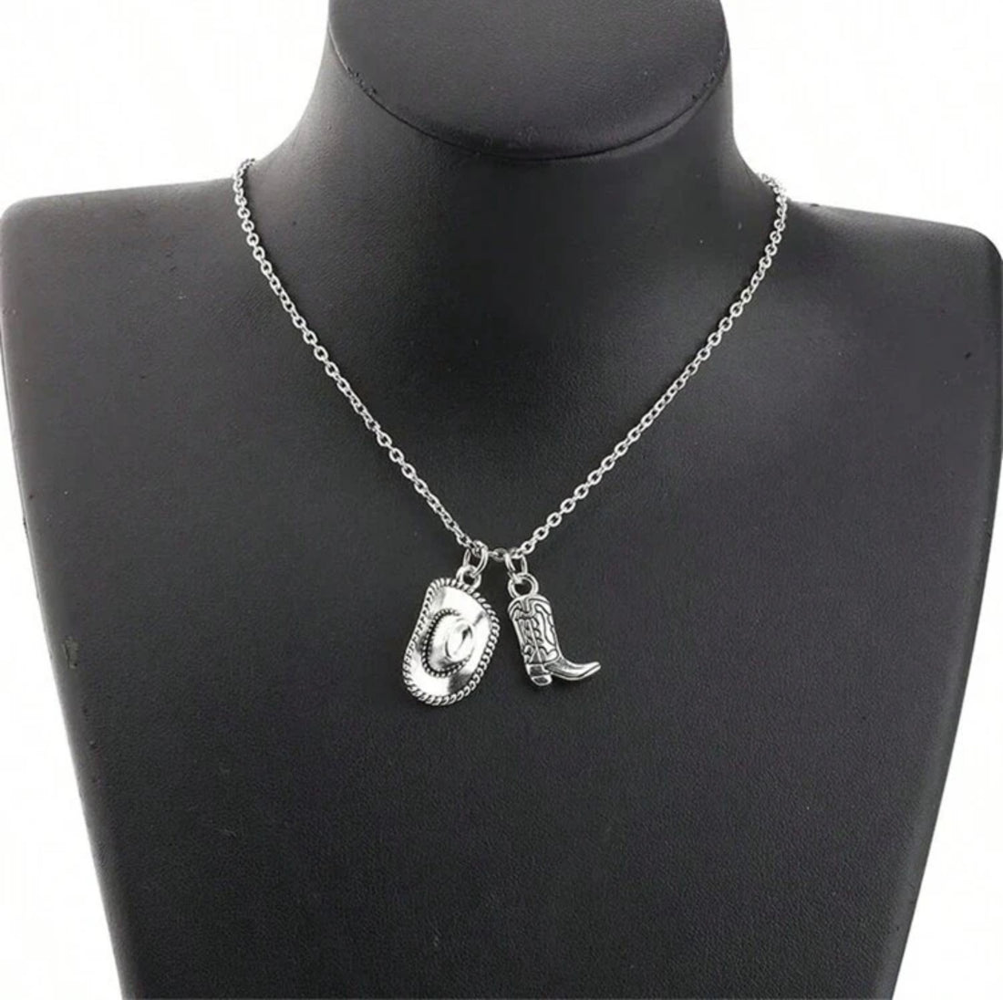 Fashion Boot and Hat Necklace