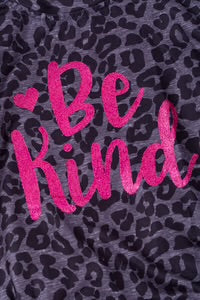 ‘Be Kind, Graphic Print Onesie with Sequin Sleeves