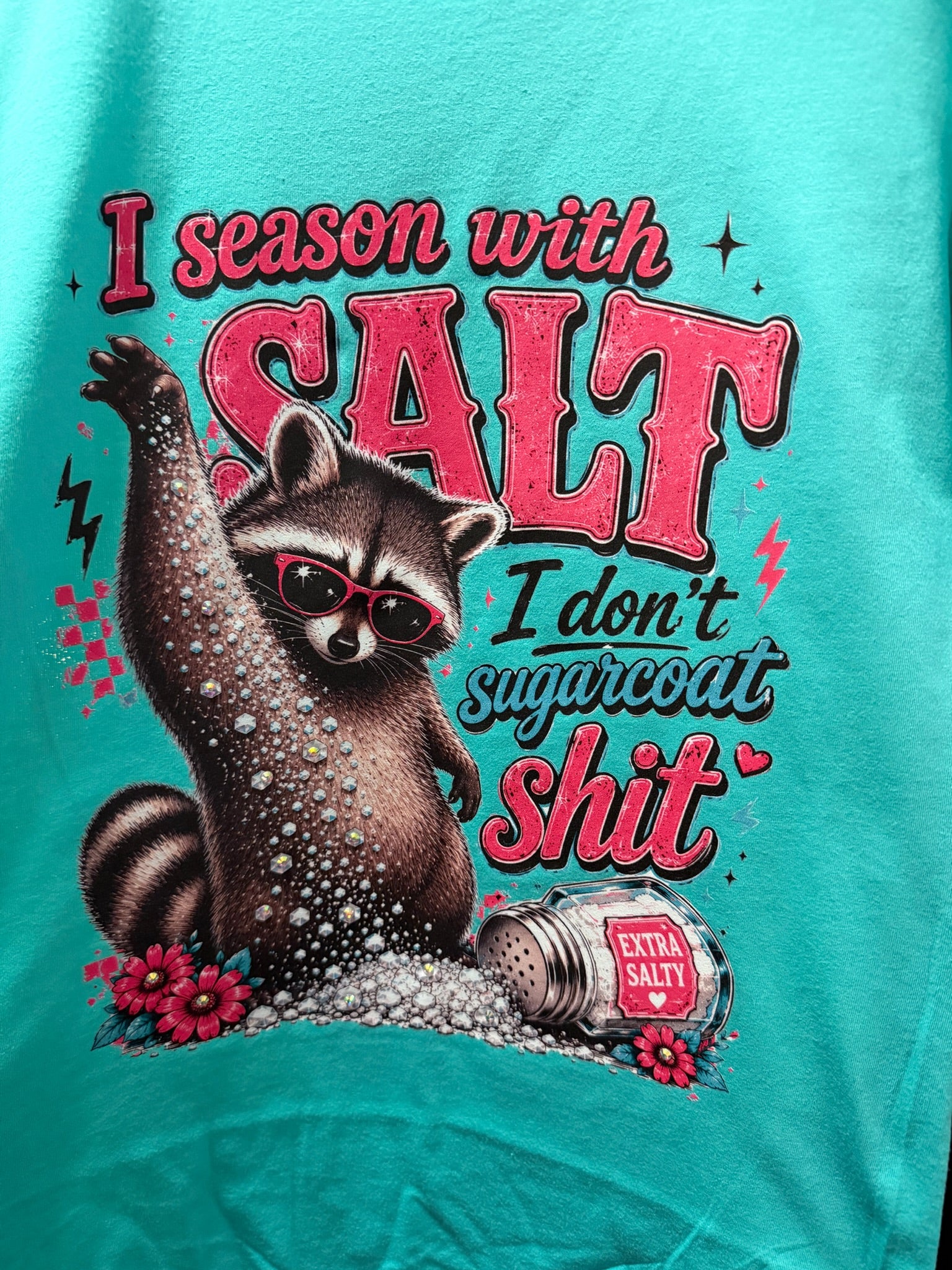 I Season with Salt Rhinestone Graphic Tee