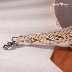 Trinity Ranch Hair On Cowhide Khaki Crossbody Tote