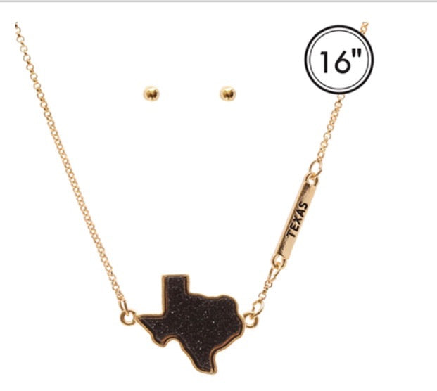 Texas Druzy Sparkle Necklace