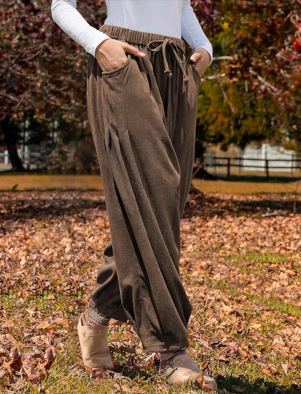 Corduroy Baggy Harem Pants