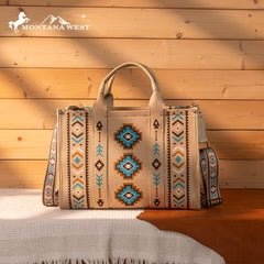Montana West Aztec Retro Arrows Dual Sided Tote/Crossbody