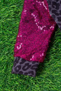 ‘Be Kind, Graphic Print Onesie with Sequin Sleeves