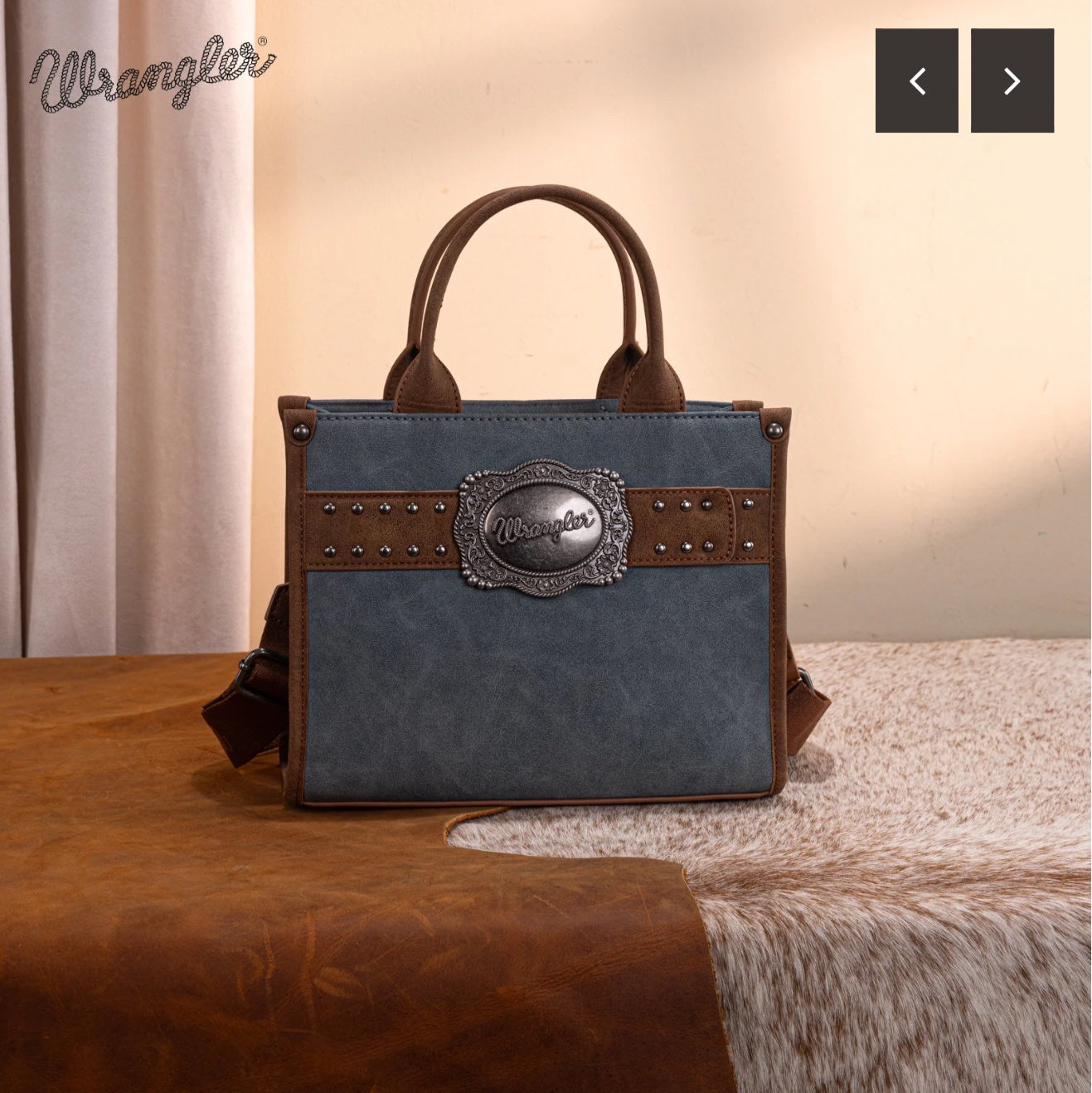 Wrangler Buckle Conceal Carry Crossbody Tote