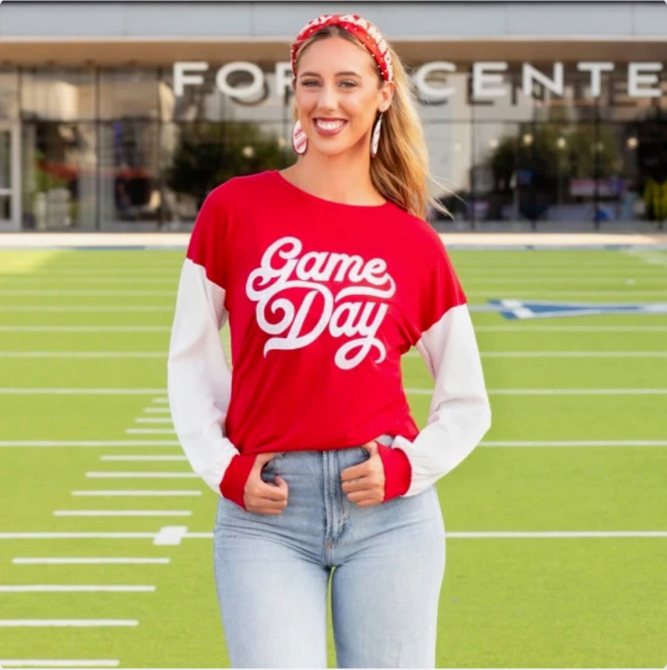 Varsity Game Day Long Sleeve Shirt