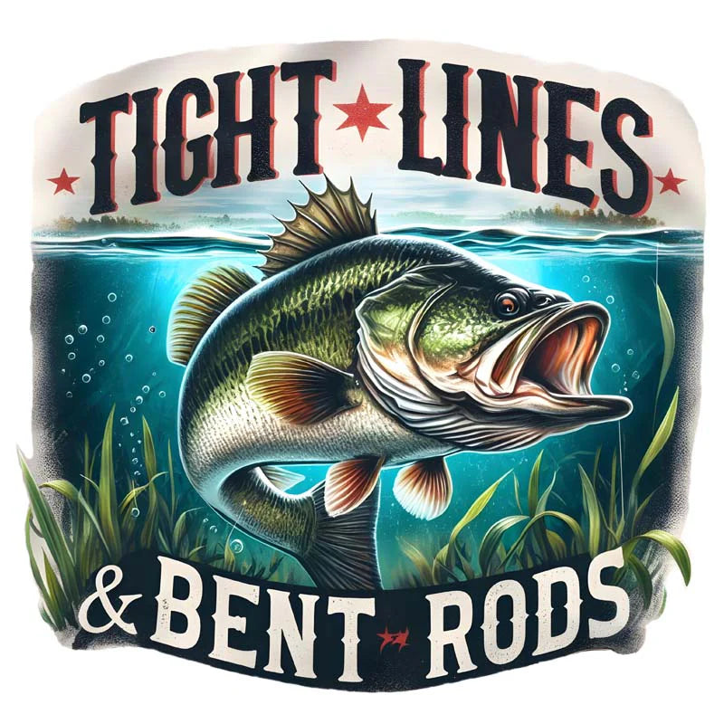 Tight Lines and Bent Rods Mens Graphic Tee
