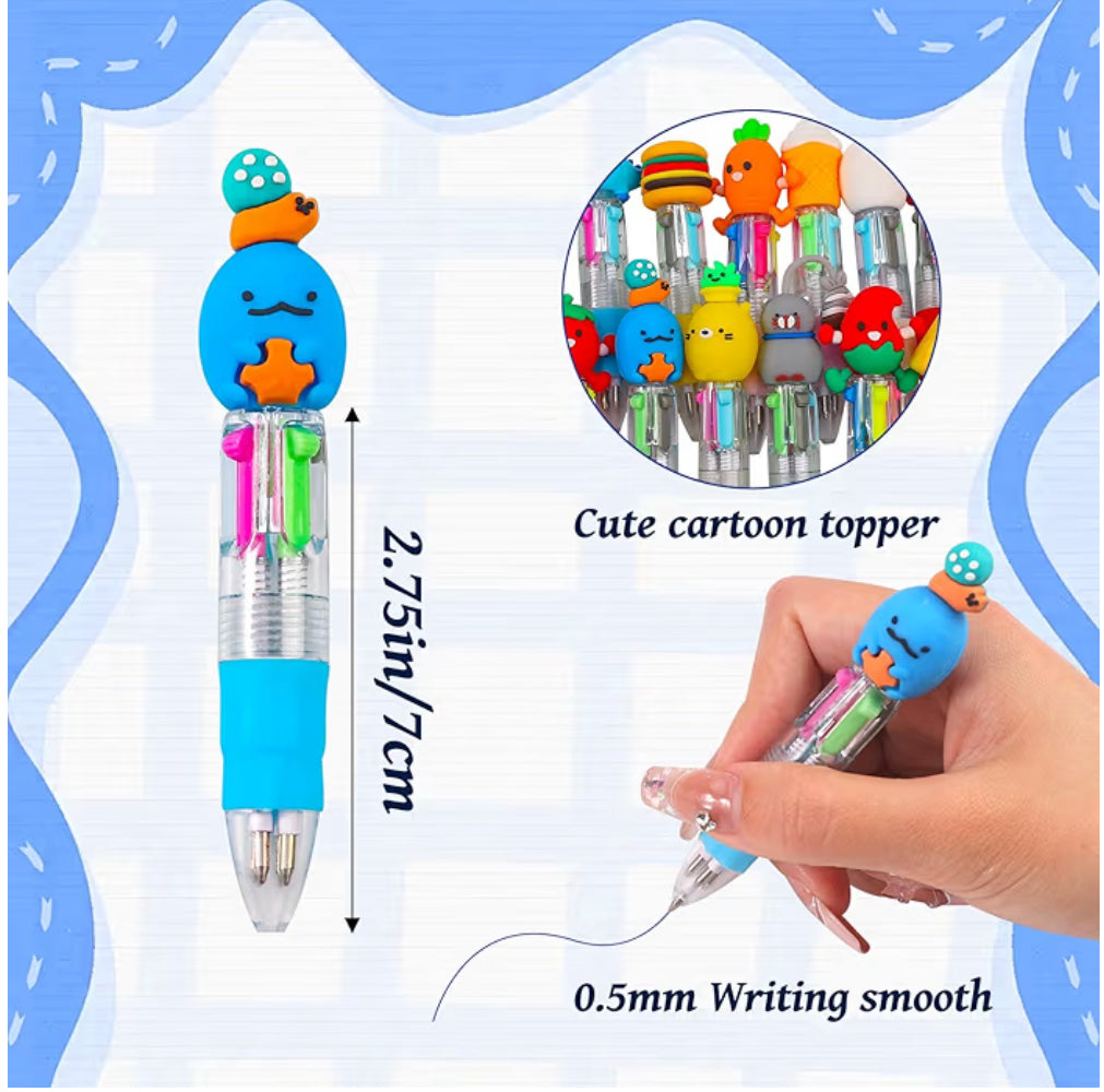 Mini Multicolor Pens in One 4-in-1 Cute Pens