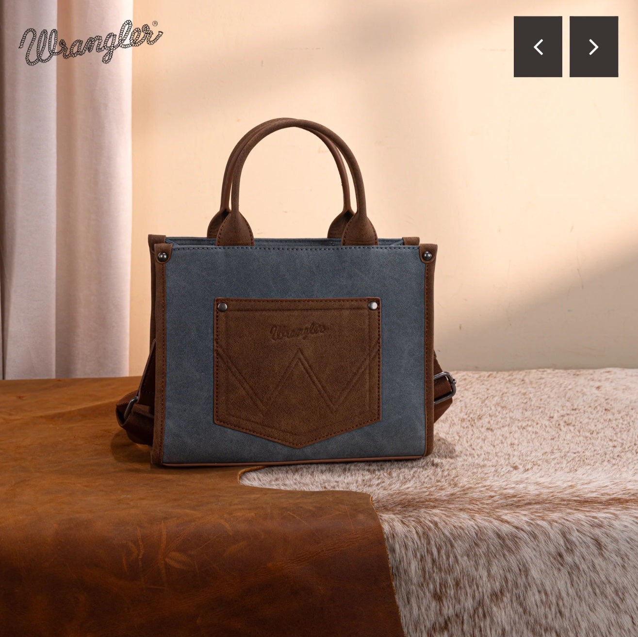 Wrangler Buckle Conceal Carry Crossbody Tote