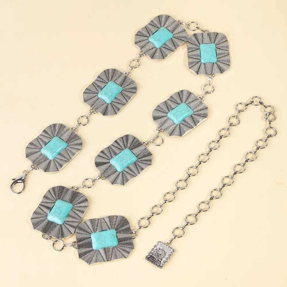 Western/Boho Concho Chain Link Belt