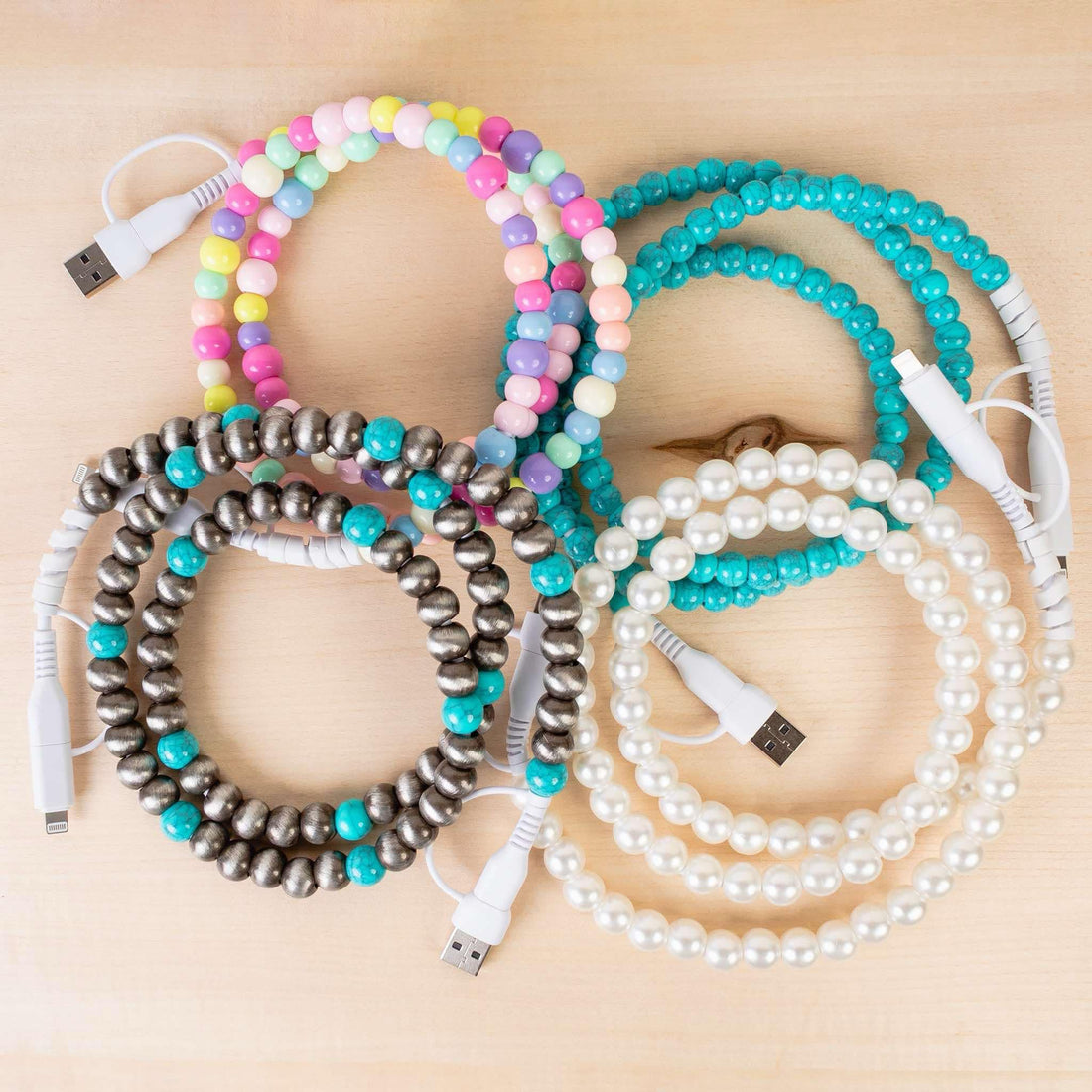 4-in-1 Beaded Charging Cable