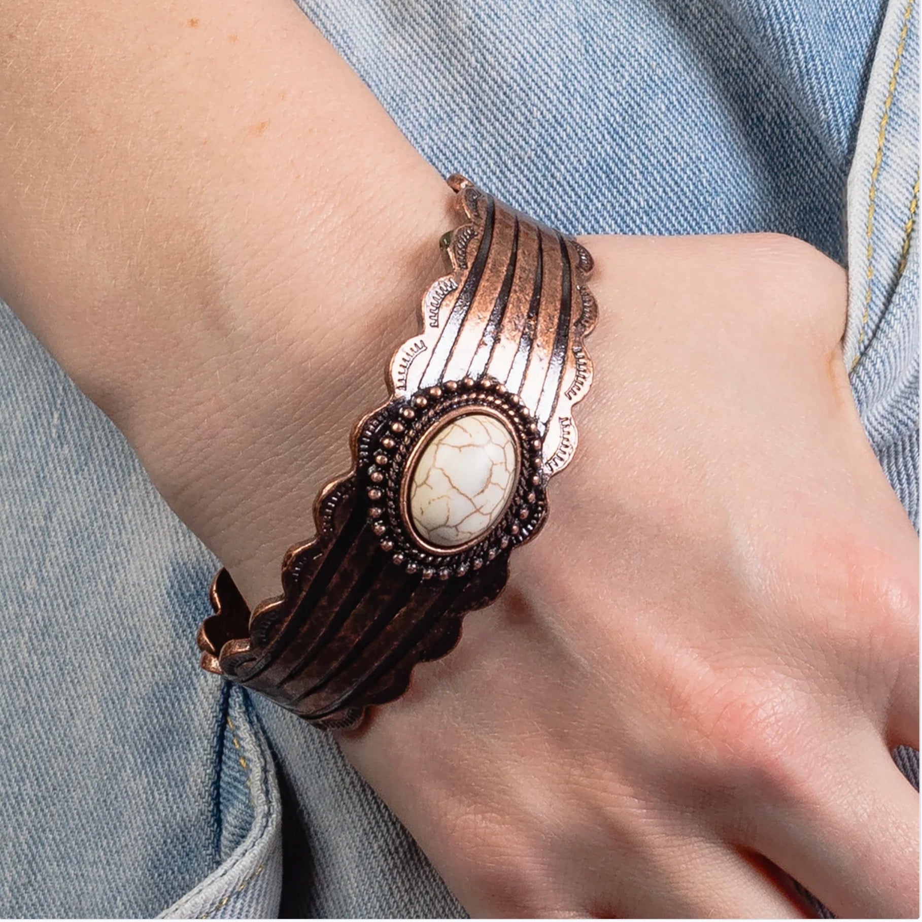 Squash Blossom Cuff Bracelet