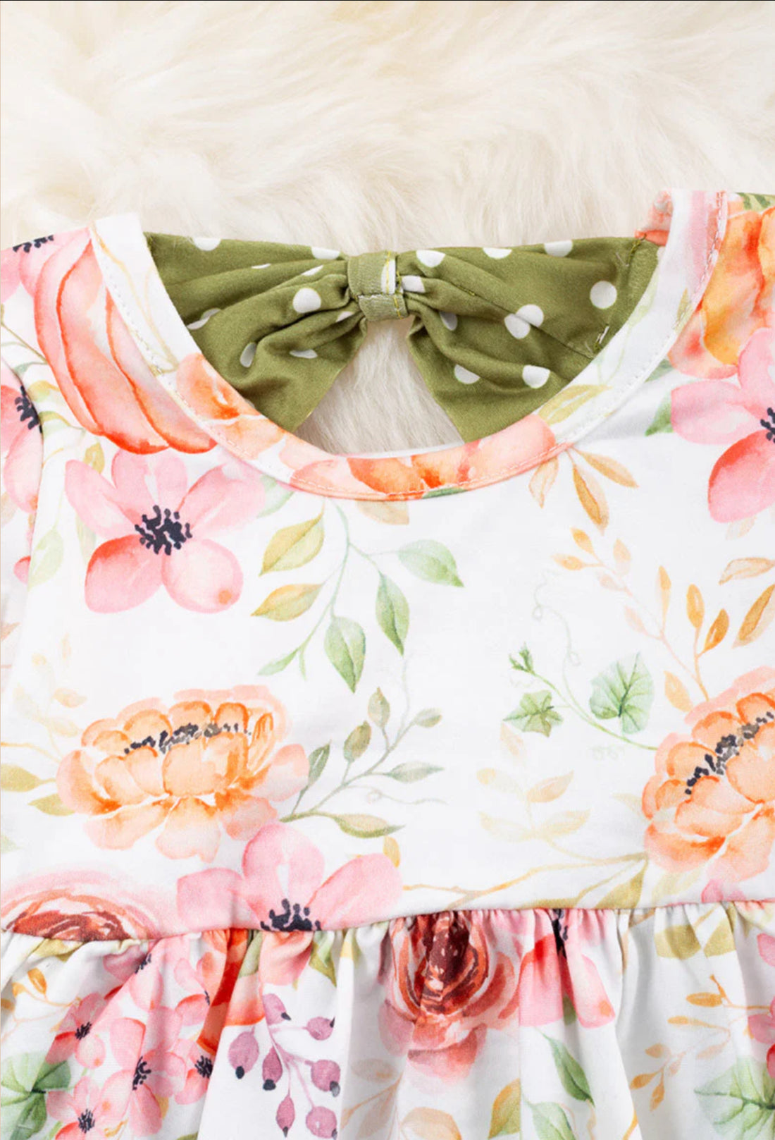 Floral & Pumpkin Printed Bloomer Dress