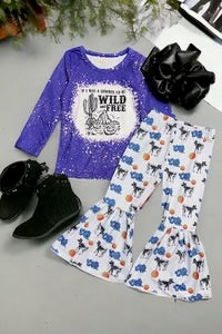 If I Was a Cowboy, I’d Be Wild and Free Shirt and Pant Set