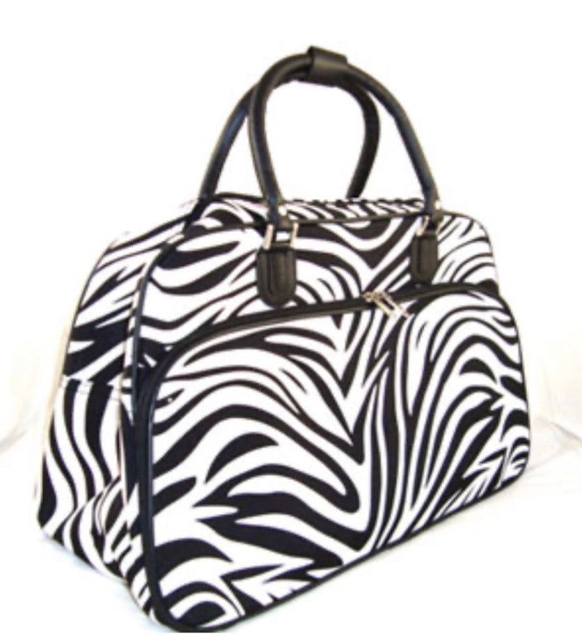 Canvas Carry-On Duffel Bag with Crossbody Strap