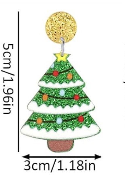 Acrylic Christmas Earrings