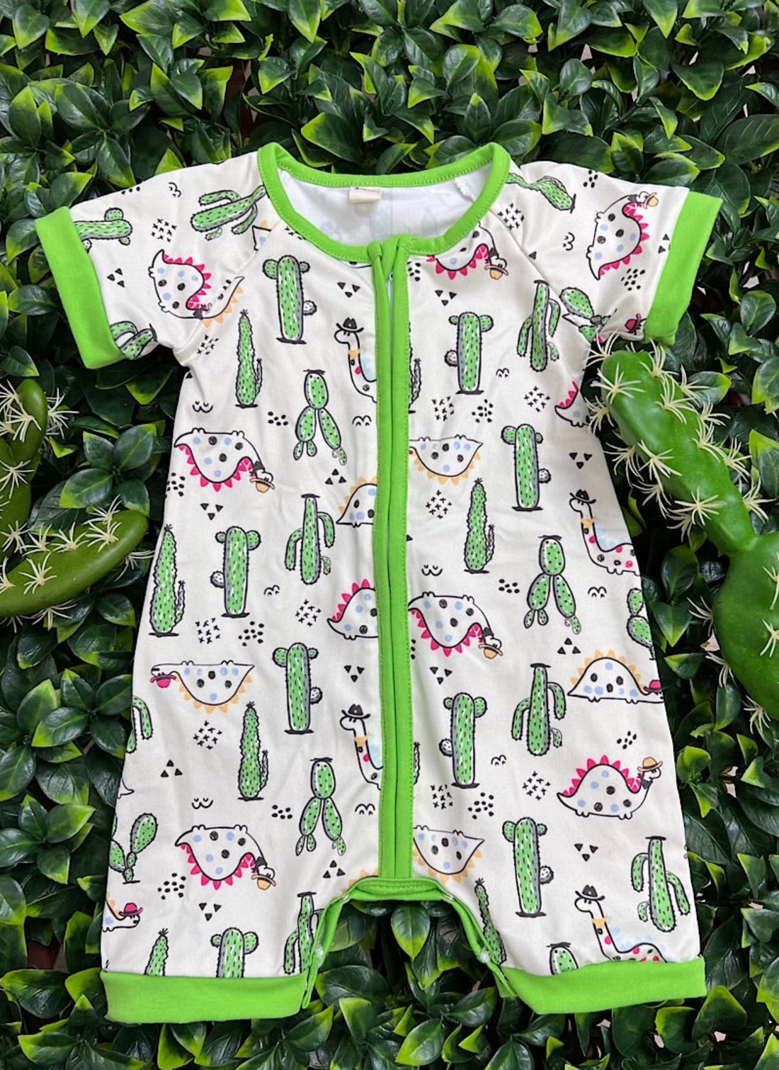 Dino Dessert Printed Baby Romper