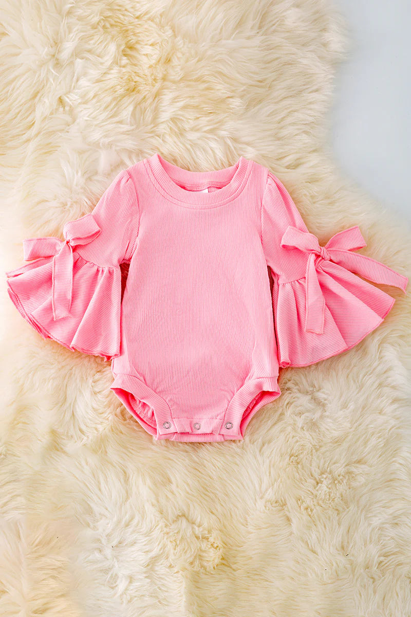 Stretchy and Soft Bell Sleeve Onesie with Snaps