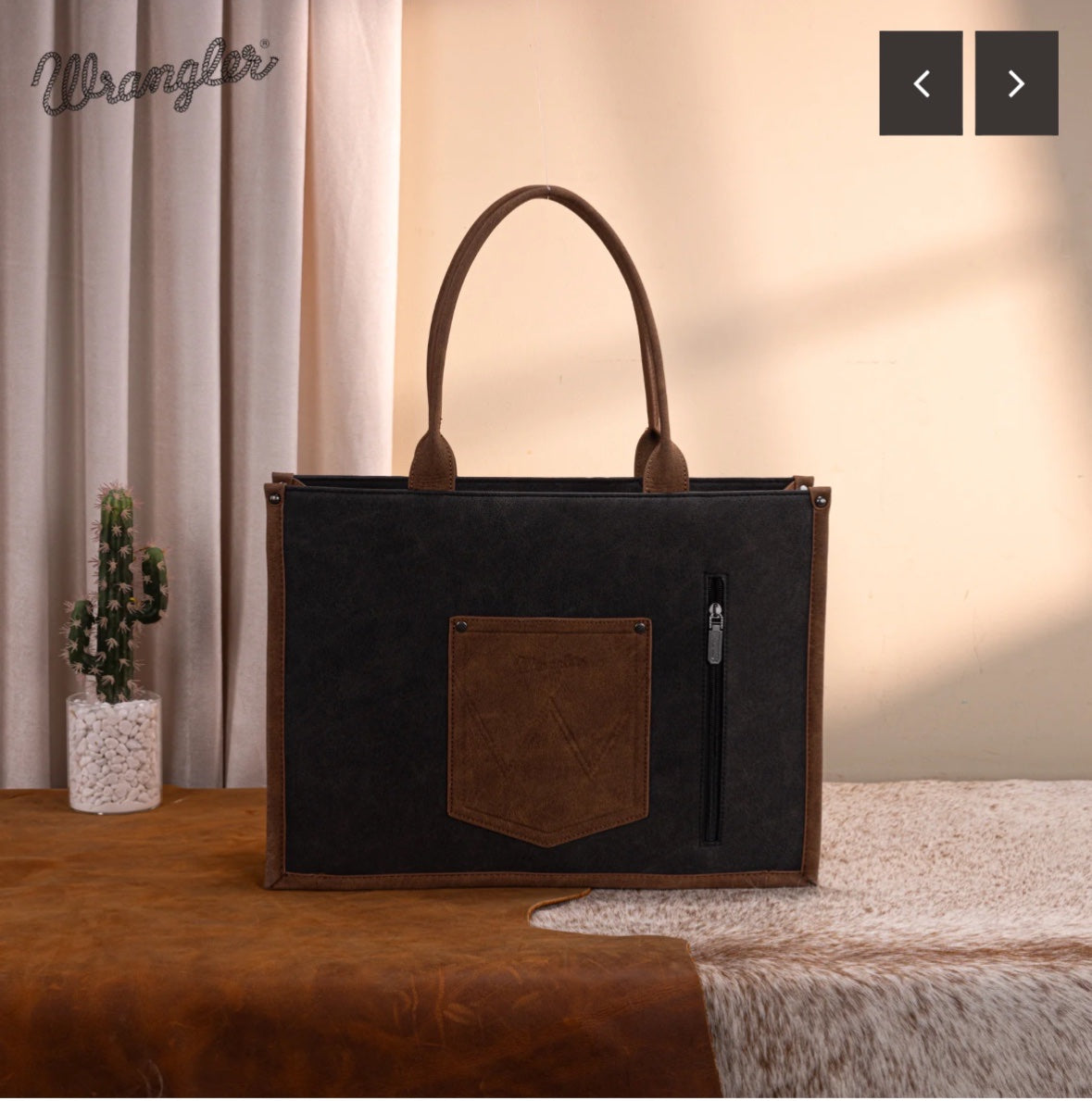 Wrangler Buckle Conceal Carry Crossbody Tote