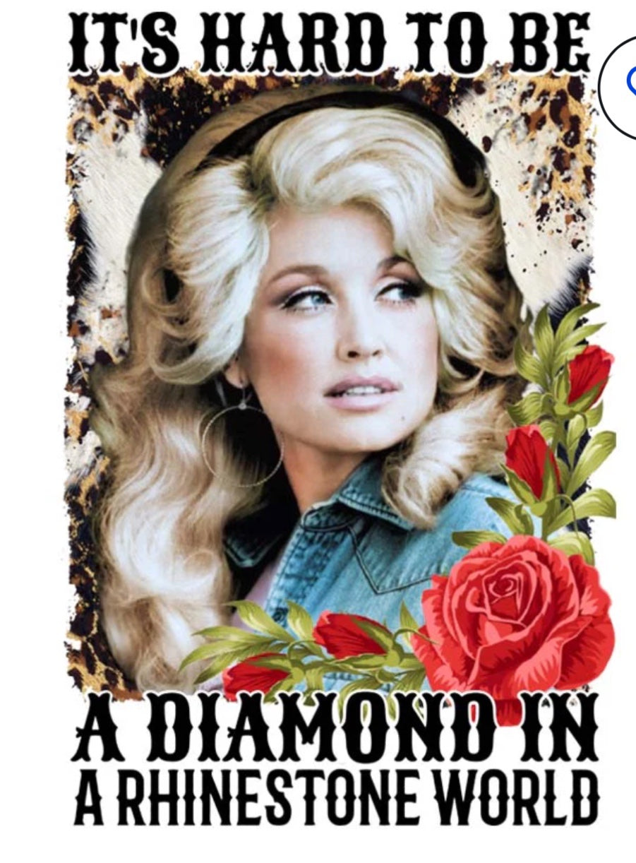 Diamond in a Rhinestone World Dolly Parton Graphic Tee