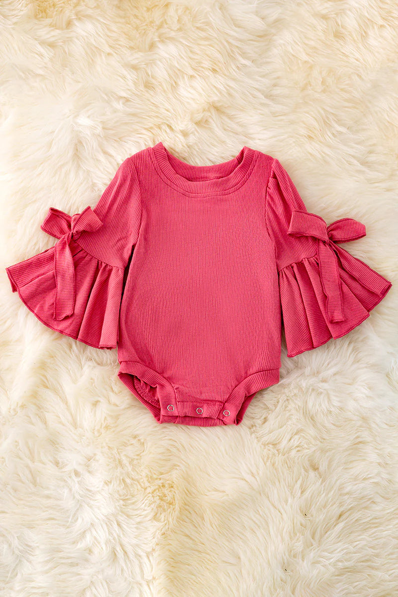 Stretchy and Soft Bell Sleeve Onesie with Snaps