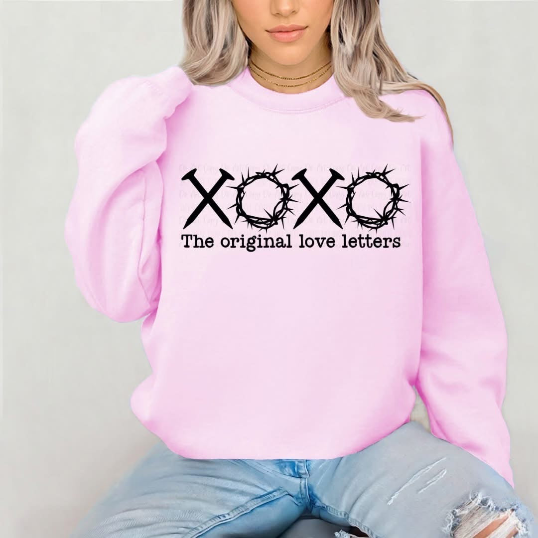 XOXO.. The Original Love Letters Graphic Long Sleeve Shirt