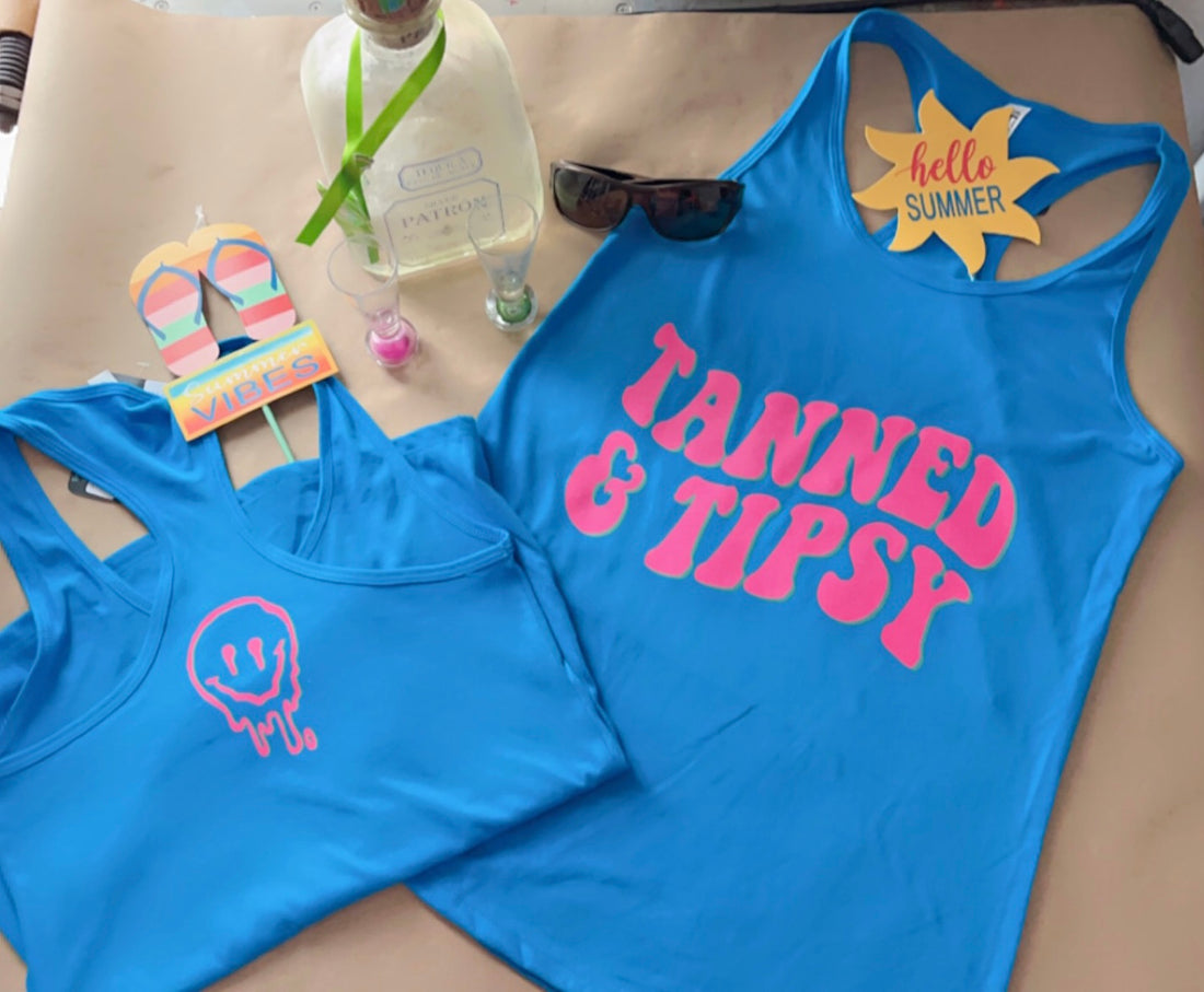Tanned and Tipsy Tank Top Shirt