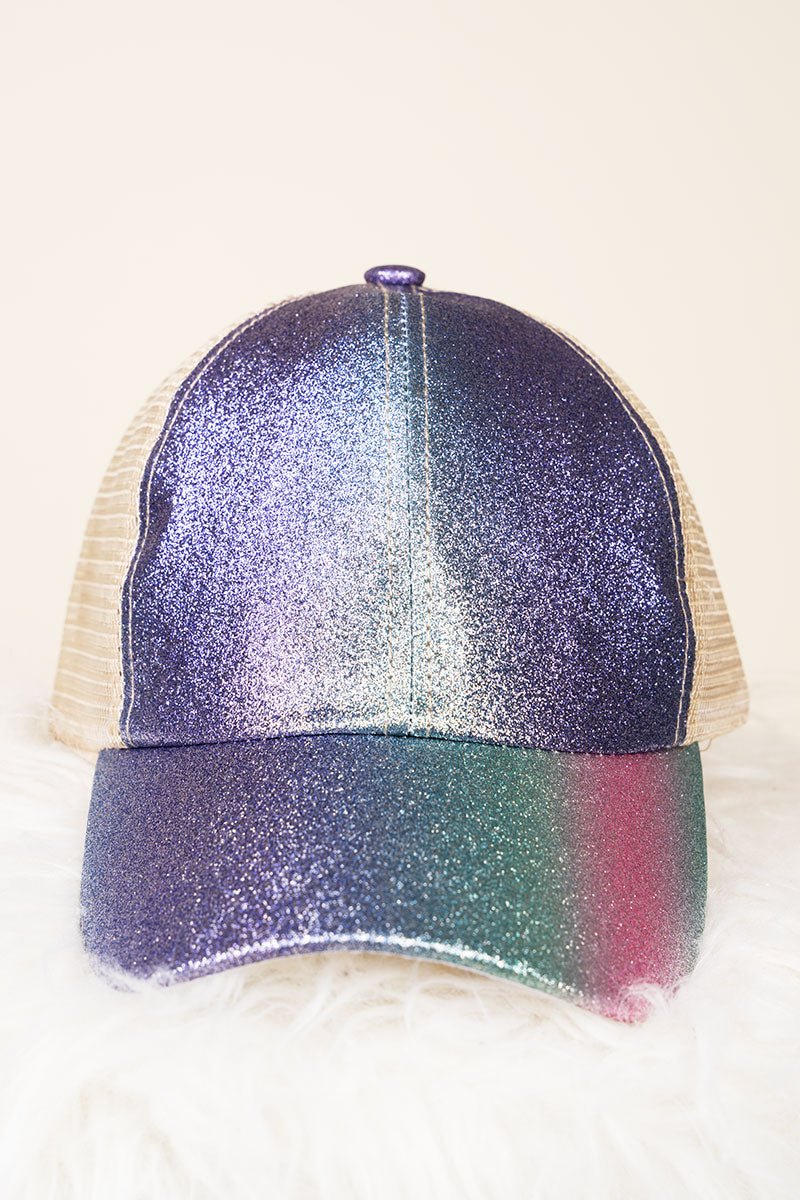 Multicolored Messy Bun Caps
