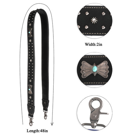 Montana West Western Guitar Style Crossbody Strap