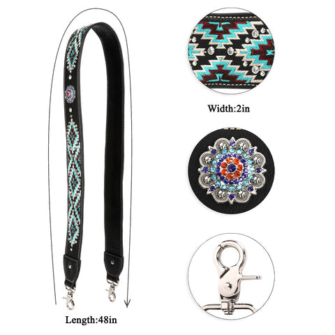 Montana West Western Guitar Style Crossbody Strap