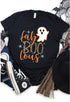 Fronnt View-"Fab Boo lous" Ghost Print Graphic Tee