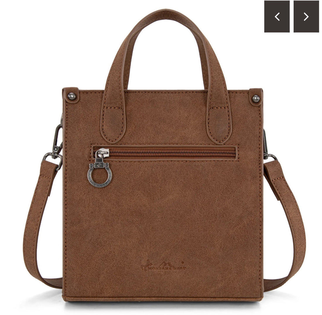 Montana West Aztec Collection Crossbody Mini Tote