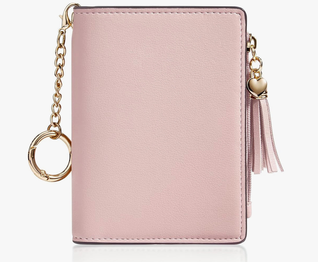 Cute RIFD Wallet with Zipper Coin Pocket and Tassel