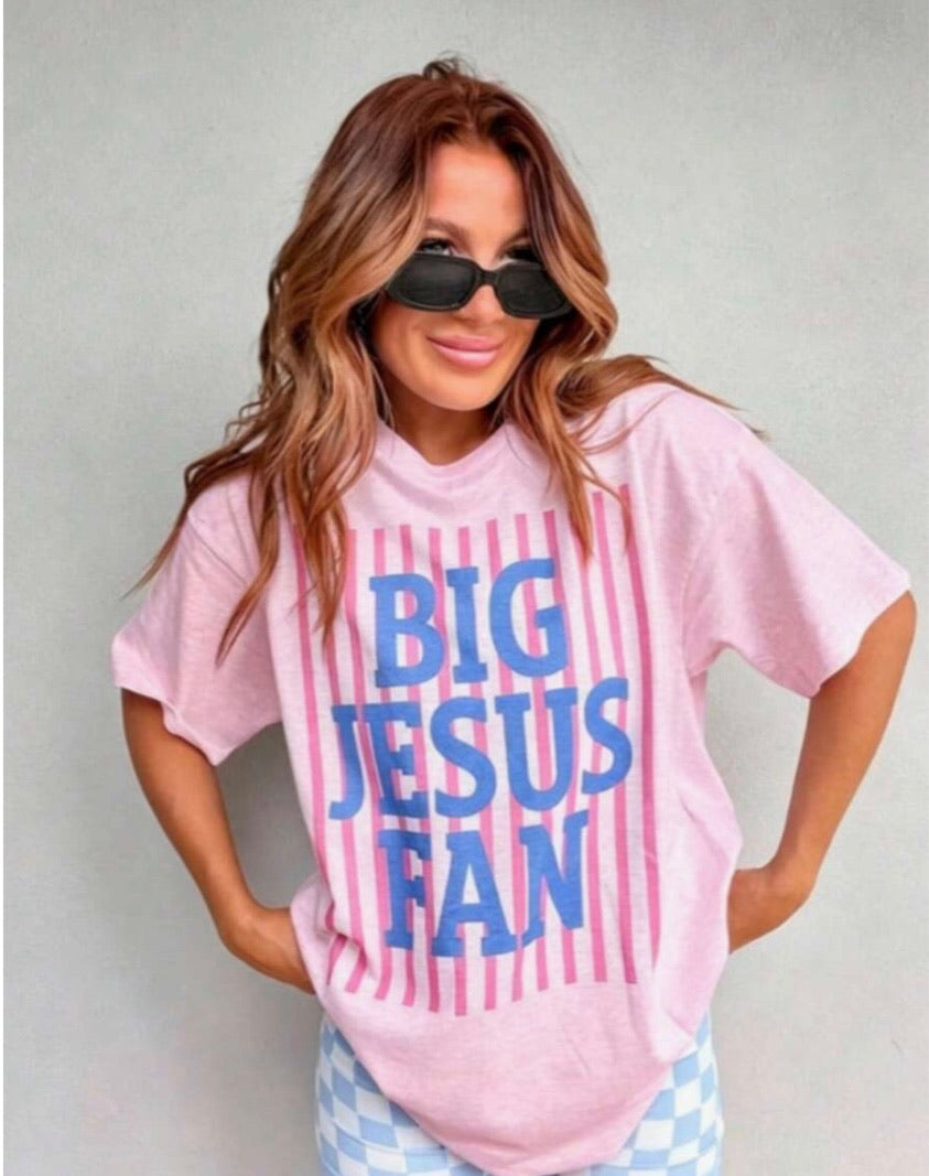 Big Jesus Fan Graphic Tee