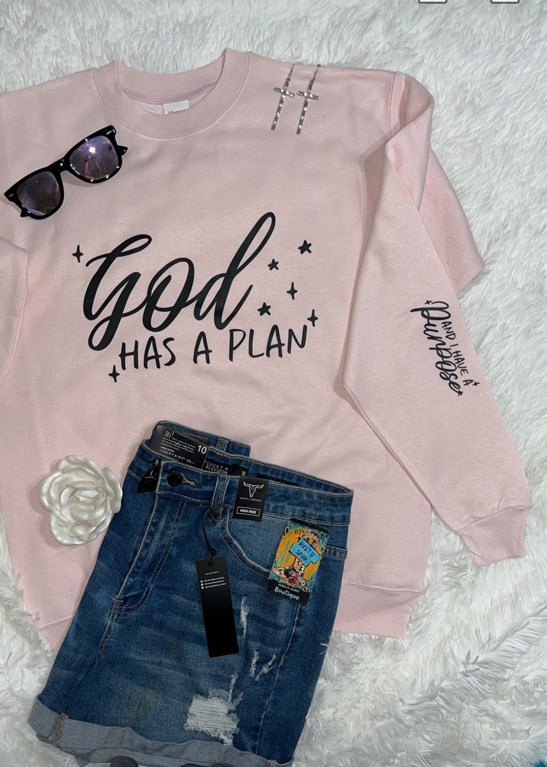 God Has A Plan Graphic Sweatshirt