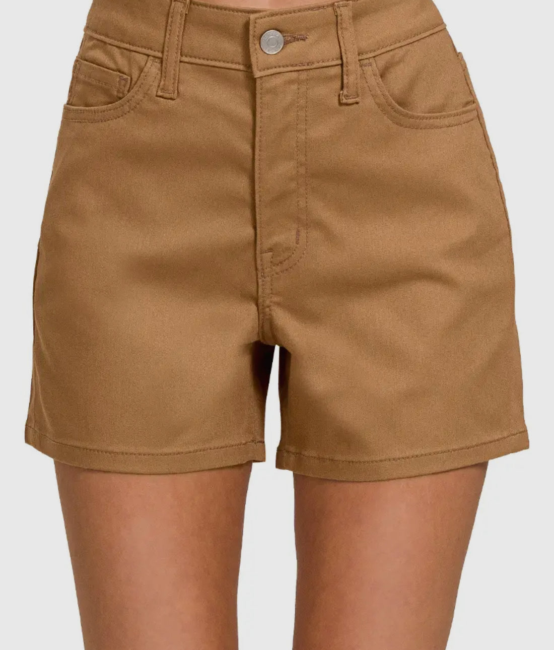 High Rise Color Jean Shorts