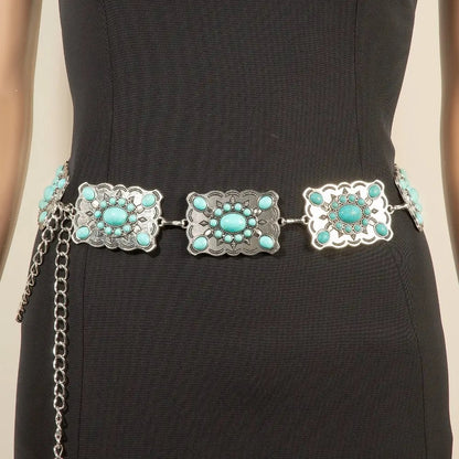 Western/Boho Concho Chain Link Belt