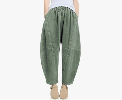 Corduroy Baggy Harem Pants