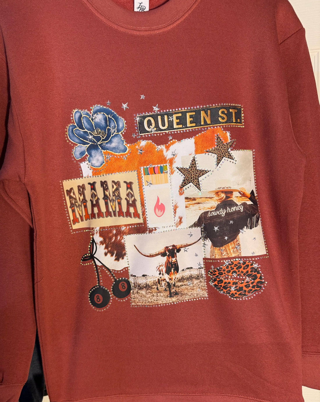 Rhinestone Mama Graphic Sweatshirt