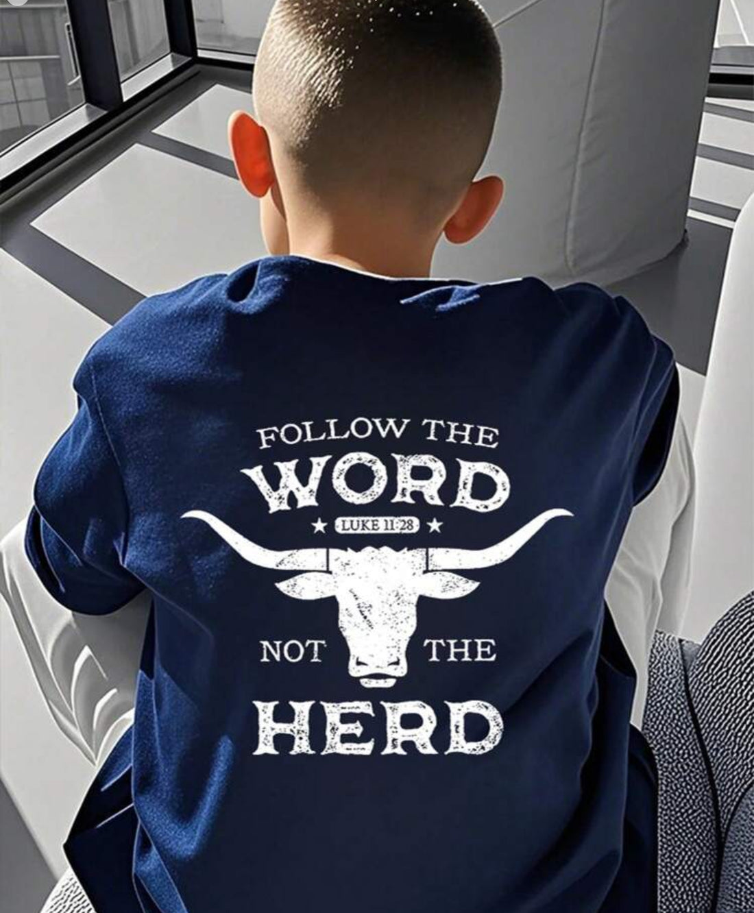 Boys Casual Follow the Word, Not the Herd Graphic Tee