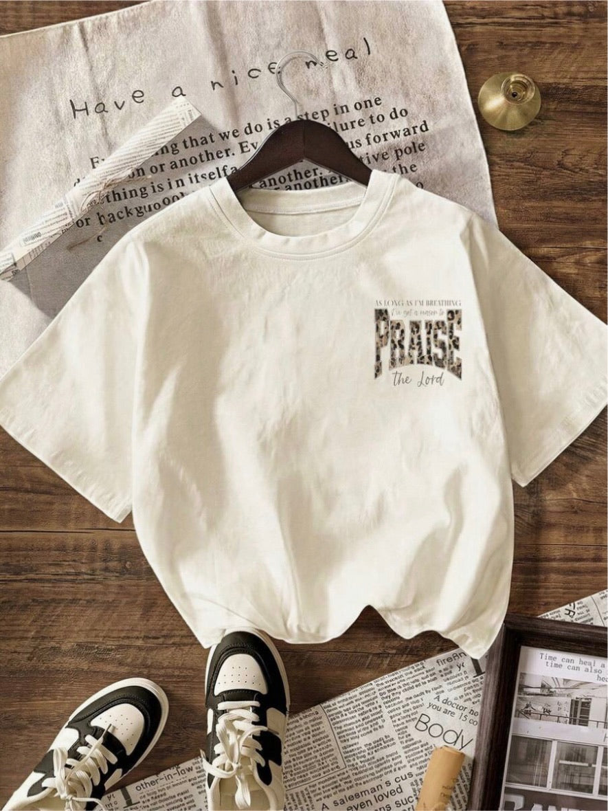 Praise the Lord Leopard Graphic Tee