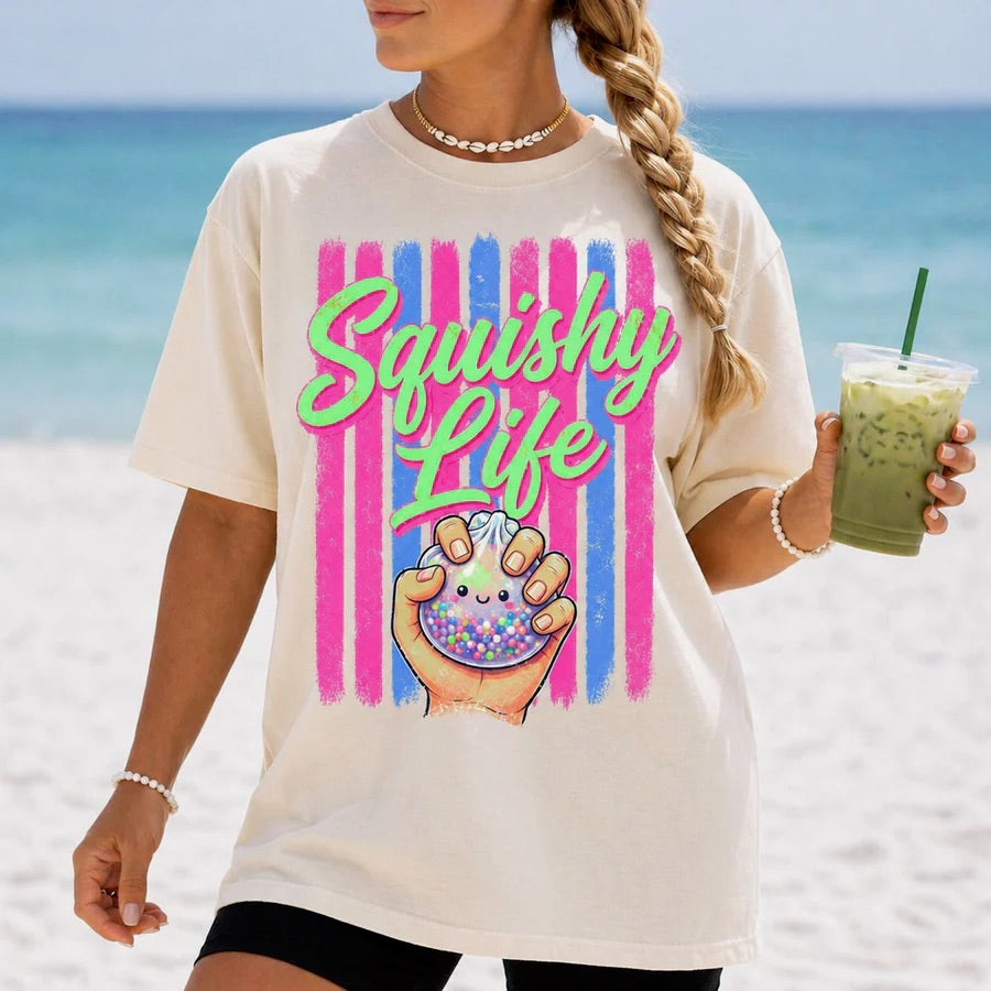 Squishy Life Tee with a Glitter Dumpling